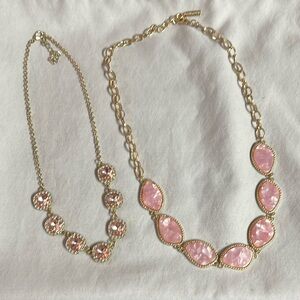 Sugar fix necklace and 1 unbranded.  Pink and gold